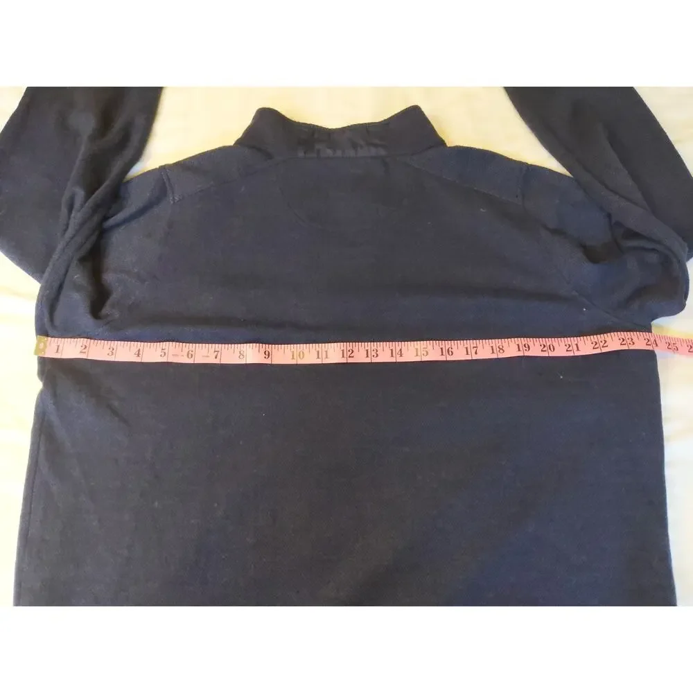 Fairway & Greene Navy Quarter Zip Golf Pullover Performance Tech Mens M